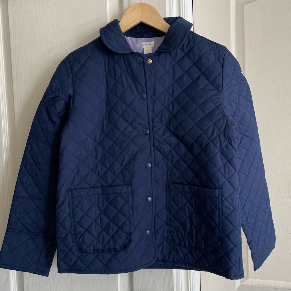 J Crew Factory Girls Quilted Barn Jacket